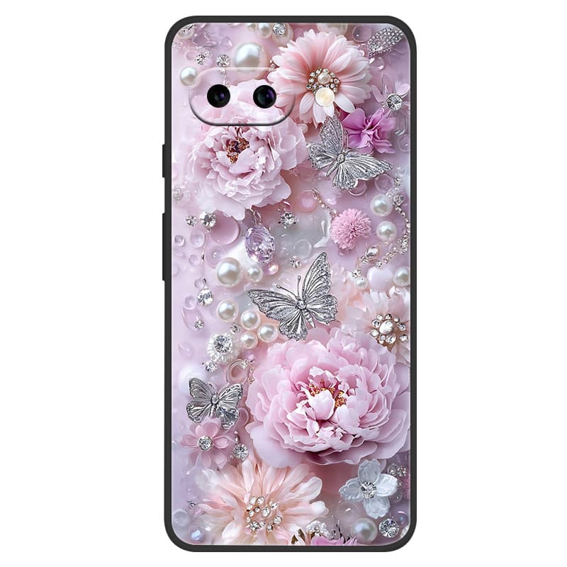 Для Google Pixel 9a Чехол Обложка Для Pixel 9a Чехол Розовый Узор Мягкий Силикон Задняя Крышка Для Funda Google Pixel9a 9 A Coque Capas