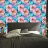 Ink wallpaper turquoise, blue, purple and powder pink 50x1000