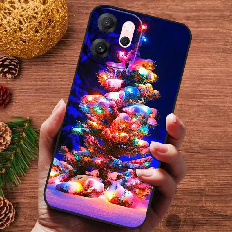 Рождественская расписная обложка для OPPO Reno 14F 14 F Reno14FS Чехол Силиконовая мягкая обложка для телефона для OPPO Reno 14 13 Pro FS Capa Fundas
