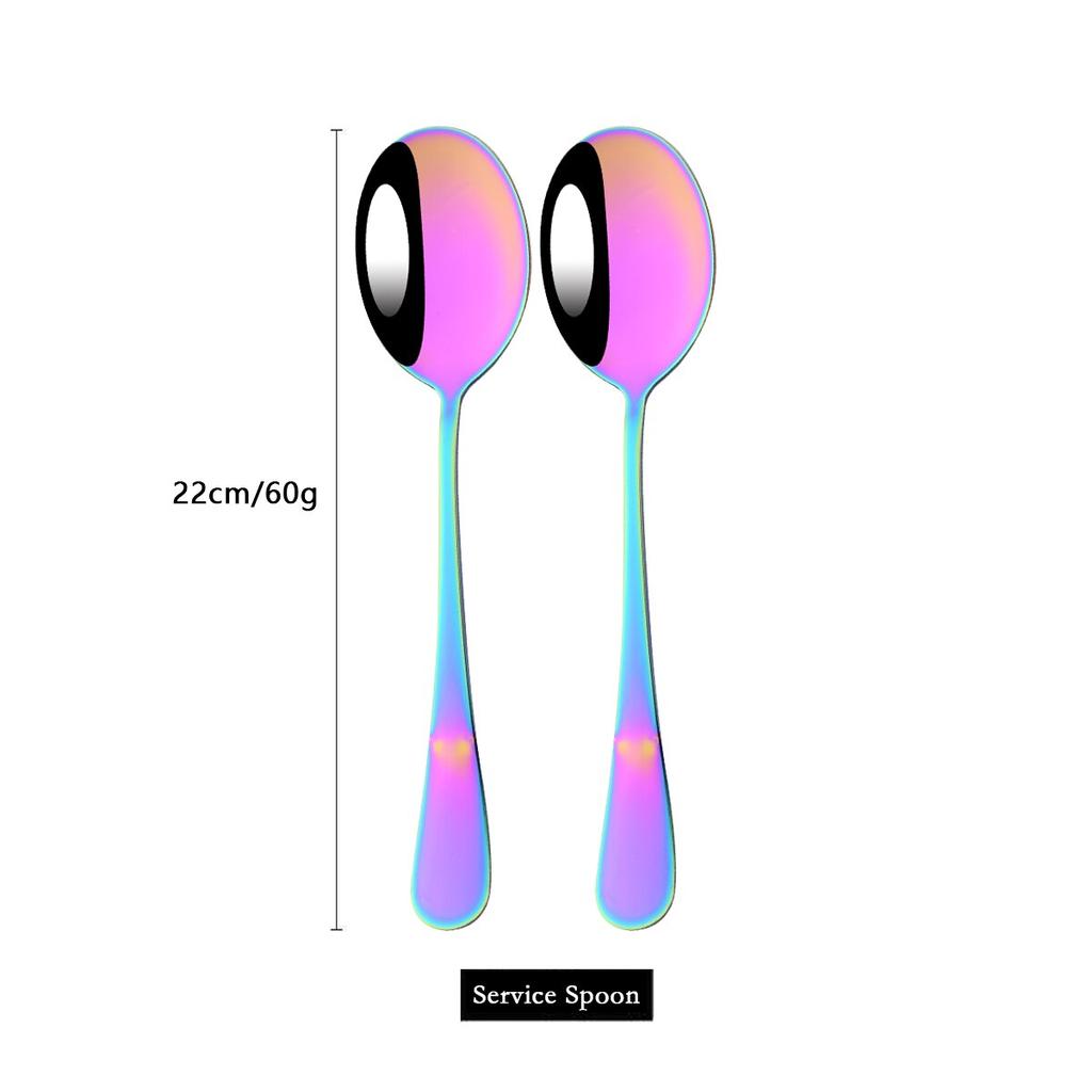 2/4/6 шт. большая ложка из нержавеющей стали, сервировочная ложка для салата в стиле вестерн, набор столовых приборов, ложка для шведского стола, большая ложка