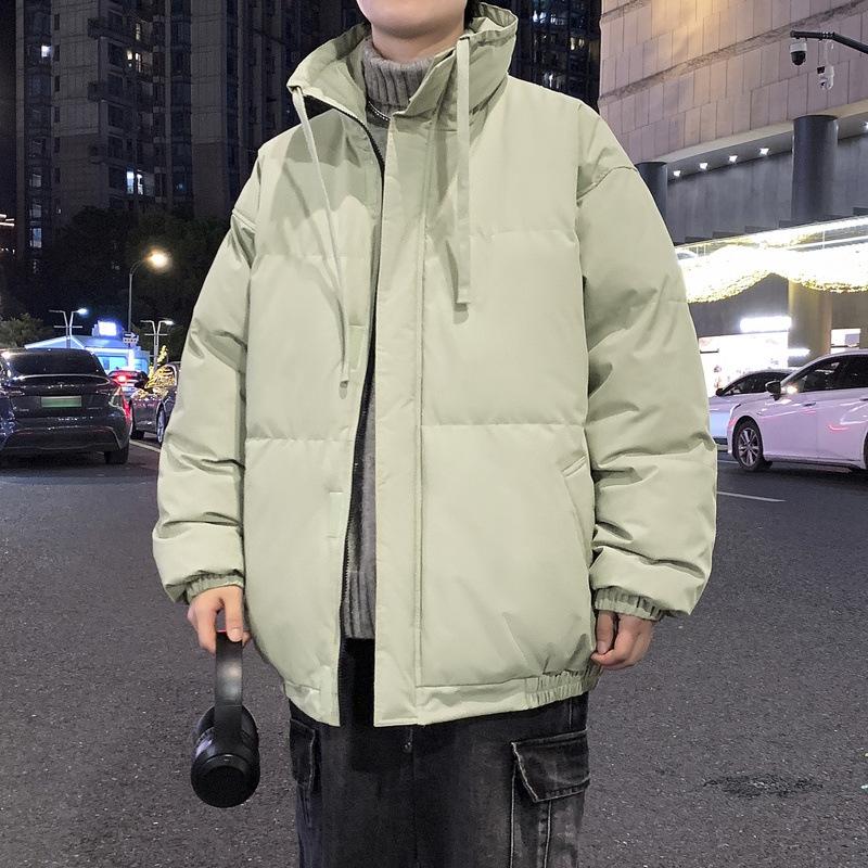 M-8XL Large Size Standing Collar Cotton Clothing Men and Women Paragraph Winter Down Cotton Jacket Loose Thickened Couples Models Cotton Coat