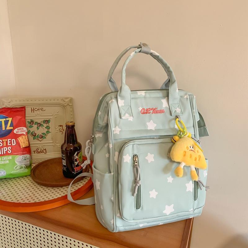 School Bag Female Korean Version Ins Style Campus Small Fresh Versatile Casual Large Capacity Student School Bag Cute Backpack Bag