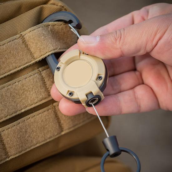 Ретрактор для нахлыстовой рыбалки, бейдж-ролик с тросом, многоцелевой, вращающийся на 360 градусов, брелок, карабин, товары для кемпинга