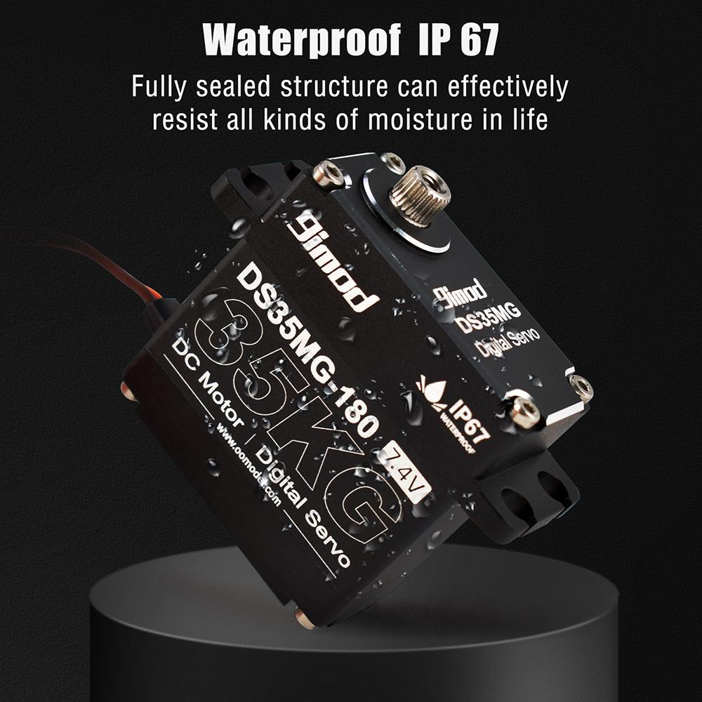 9IMOD 35KG Servo Adjustable Bracket 180°/270° IP67 For 1/6 1/8 1/10 1/12 RC Car Boat Plane