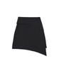 320SHOWROOM Layer Skirt Wide Slacks Charcoal