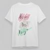 Women's Plus Size Classic T-Shirt Dream Do Pray Pastel Brushstroke Cotton Tee