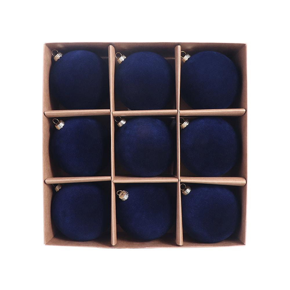 Небьющиеся Рождественские Подвесные Шары Флок Ёлочные Украшения Праздничный Фестивальный Декор