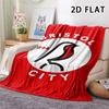 1Pc Bristol city fc Print Flannel Blanket, High quality Comfortable for All Seasons, Home Decor, Warmth and Comfort, Perfect for Christmas Gifts