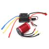 F540 Brushless Motor 4370KV and 60A Brushless ESC Set with T Plug for 110 Remote Control Cars