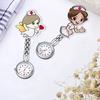 Numeral Analog Quartz Clip-On Fob Nurse Doctor Hanging Luminous Pocket Watch