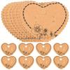 100Pcs Earring Display Cards Light Brown Jewelry Organizer Stand Paper Necklace Holder Storage Solution Packaging Box