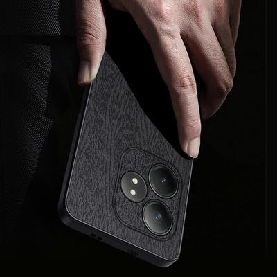 Для Realme GT Neo6 SE 5G Чехлы ПУ Кожа+ПК+ТПУ Противоударный Текстура Дерева Чехол для Телефона
