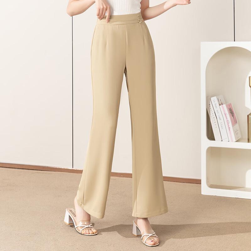 Women's Elastic Waist Flare Pants