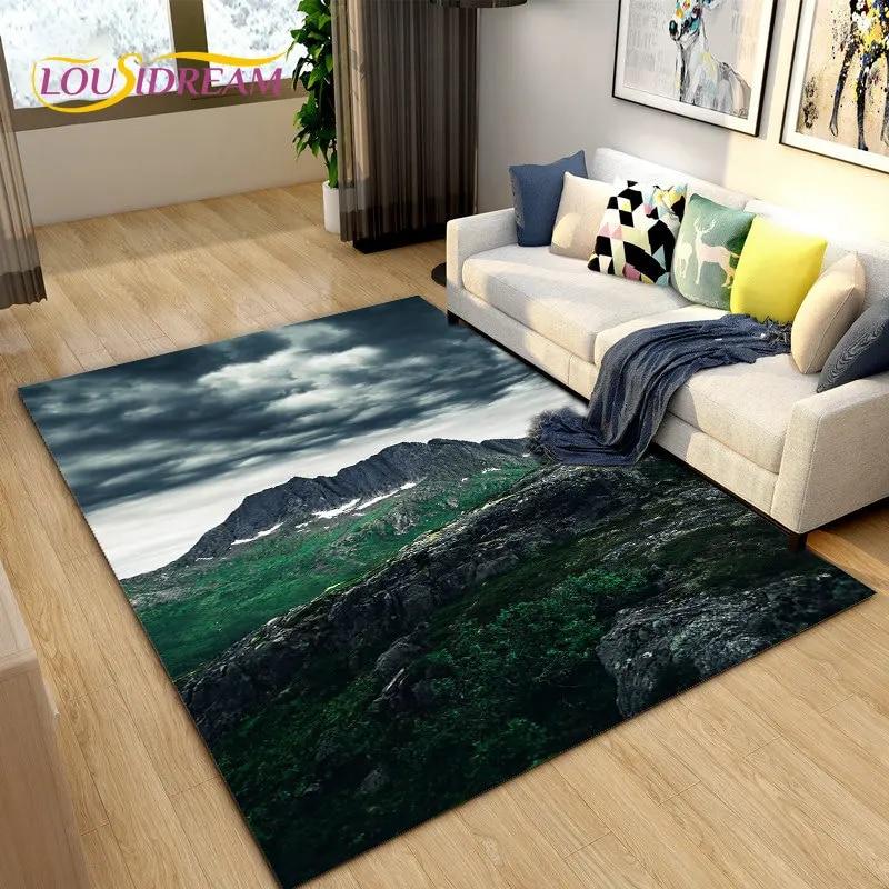 3D коврик с океаном, морской водой, пляжем, водным пейзажем, коврик для гостиной, спальни, дивана, коврик для двери, детский нескользящий напольный коврик
