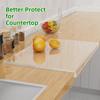 Acrylic Cutting Board with Counter Lip, Clear Cutting Boards for Kitchen Counter, Large Cutting Board Non Slip for Countertop Protector