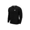 Nike Sportswear Logo Print Pullover Sweatshirt Men Tops Black DO1740-010