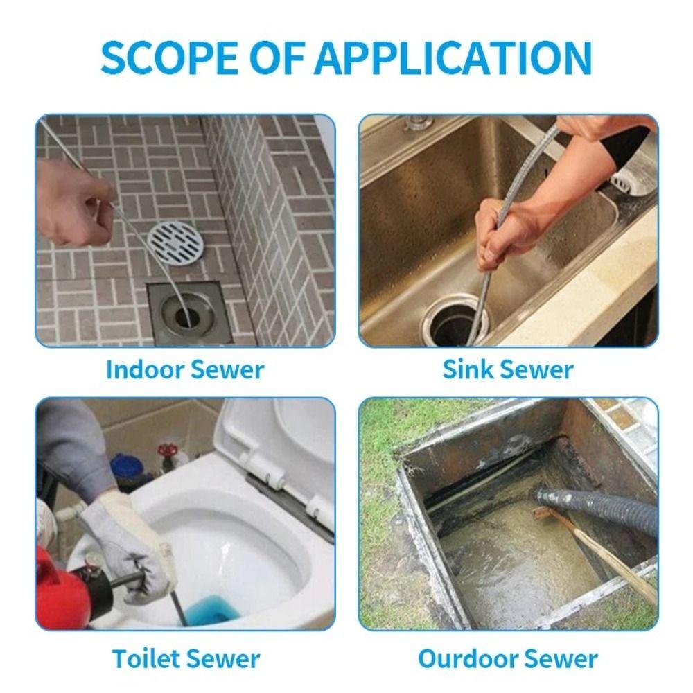 Насадка для прочистки канализации из нержавеющей стали, насадка «водяная крыса», вращающаяся насадка, насадка высокого давления, для дома