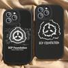 Классическая игра ужасов Чехол для телефона SCP Foundation Жесткая кожа Для IPhone 16 15 14 13 12 Mini 11 14 Pro Max Xs X Xr 7 8