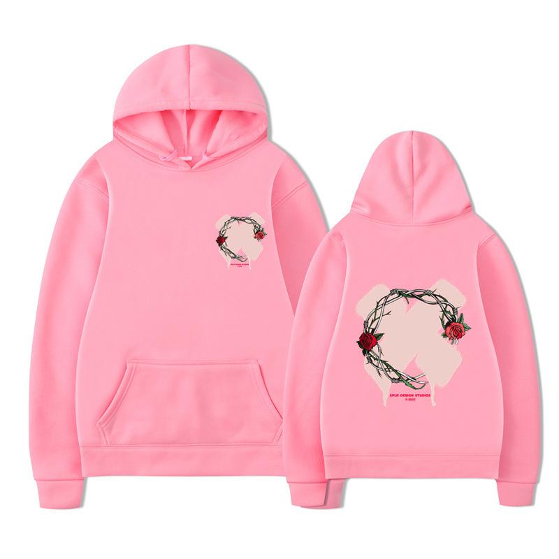 Autumn Winter Letter Print Men Hoodies Boys Harajuku Girls Hip Hop Pullover Fancy Music Gift Casual Loose Comfortable Sweatshirt