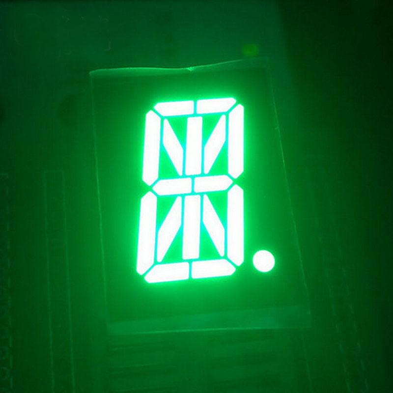 100PCS 50PCS 10PCS 5PCS LED Display Common Cathode 0.8" 27.7x20mm 16 Segment 18 Pin Meter Digital Tube Module Red/Blue Lights