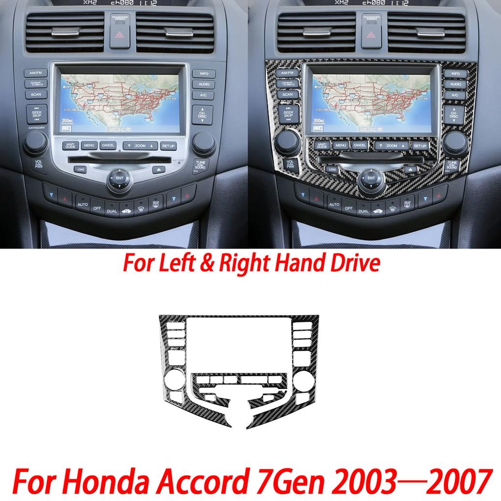 Переключатель фар Панель переключения передач на центральной консоли Наклейка на интерьер из углеродного волокна Для Honda Accord 7-го поколения 2003 2004 2005 2006 2007