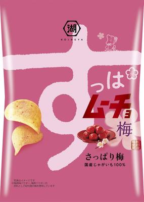 Чипсы Koikeya Suppa Mucho со вкусом освежающей сливы 55 г x 12 пакетиков