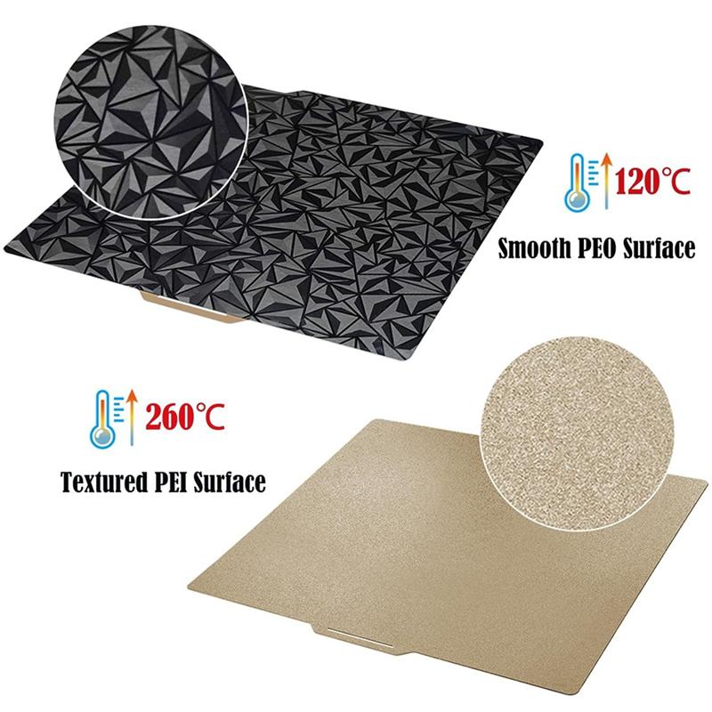 -FQYL 3D-принтер PEO PEI Печатная платформа для Bambu-Lab X1/X1C/X1E/P1P/P1S/A1, 257x257 мм Двусторонняя PEO+PEI Платформа из пружинной стали