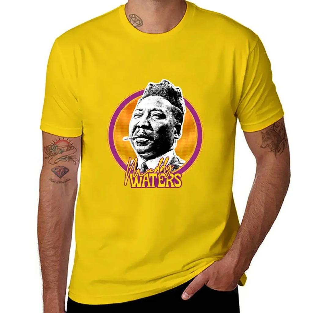 Muddy Waters T-Shirt plus sizes customs Men's cotton t-shirt