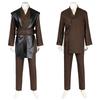 SW Prequel Cosplay Anakin Skywalker Men Costume Halloween Costume with Cloak Masquerade Carnival Party Outfits for Adult
