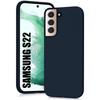 Case for Samsung S22 Soft Protection Solid Color Comfortable Navy Blue