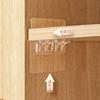 Laminate Support No Punching Wardrobe Cabinet Film Fixed Bracket Baffle Support Nail Fixed Layered Support Plate Load-bearing Hook