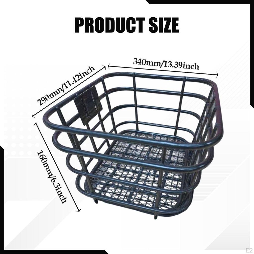 Bicycle Basket Front Grocery Bike Cycling Accessory Multipurpose for Outdoor