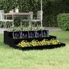 VidaXL Planter Black 78x78x27 Cm Solid Pine Wood 823910