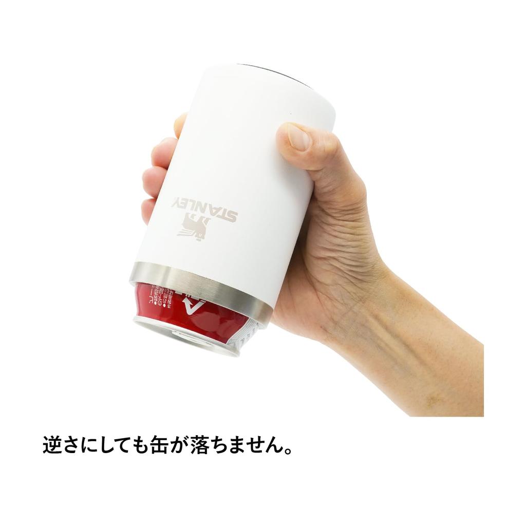STANLEY Everyday Can Cooler Cup Frosted Can Koozie with Straw Vacuum Insulated Tumbler 350ml Coffee Stainless Steel Thermal Insulation Beer Outdoor