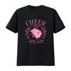 Футболка Cheer Mom Social Club Кокетливый Черлидер Боковая линия Для мам Громкий Гордый винтажный Стиранный Универсальный Дышащий Эластичный