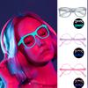 Noctilcent Eyeglass Frame Glow In the Dark Halloween Eyewear Cosplay Party Sunglasses Festival Celebrate Glowing Glasses