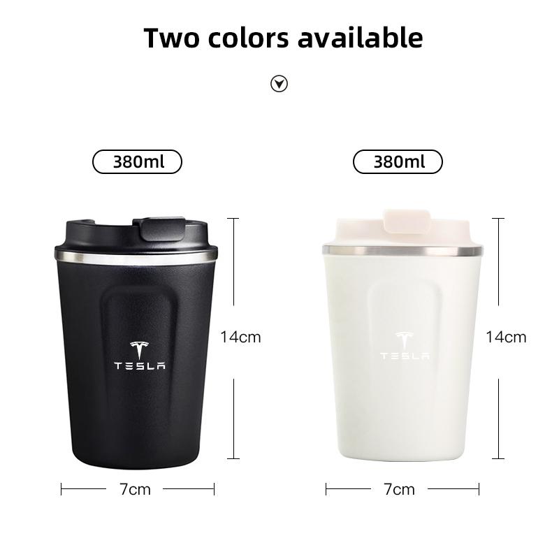 ALB1 Hot selling item Car Insulated Cup 380ml Water Cup Coffee Tea Thermos For Tesla SpaceX Model 3 Highland 2023 Model S Model X