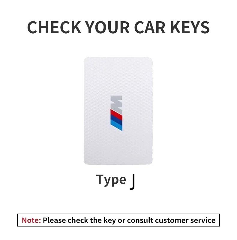 UVGK5 Leather M-Styling Car Smart NFC Card Key Case Cover Shell For BMW M3 M5 M4 Series X1 X3 X5 X6 X7 535le Keychain Auto Accessories