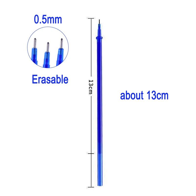 1 + 2 + 20 шт./компл. 0,5 мм стираемая гелевая ручка стираемая ручка-стержень для ручек синие черные чернила моющаяся ручка для школы