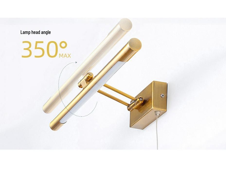 LED Waterproof Vanity Mirror Light with Adjustable Head for Bathroom and Makeup.