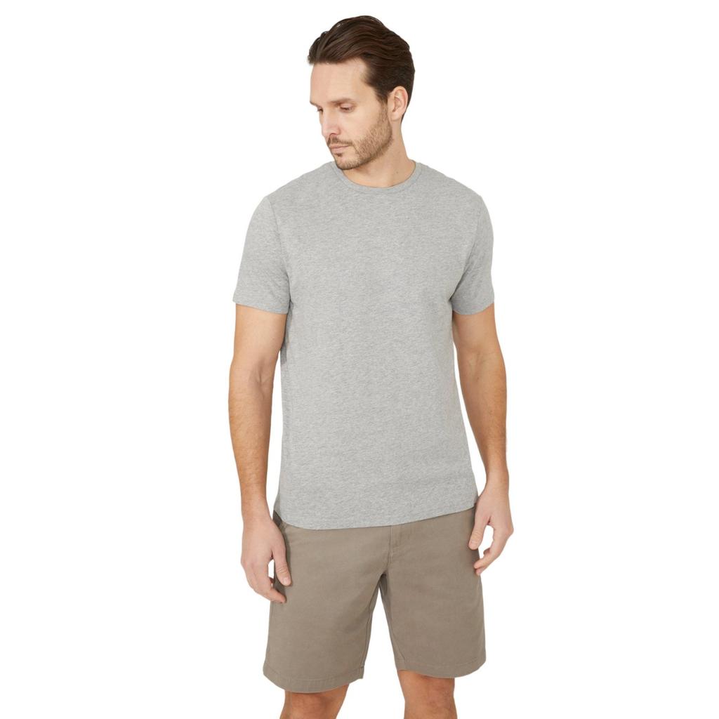 Maine Mens Plain Cotton Crew Neck T-Shirt