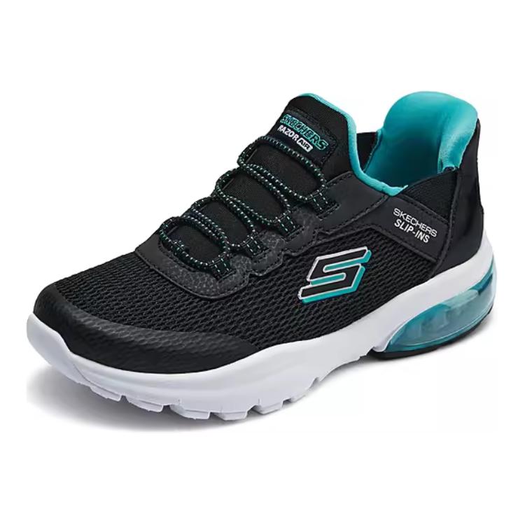 Skechers Слипоны Flash Technology Удобные Простые Низкие Повседневная Обувь Детские кроссовки Черный Синий 403834L-BKBL