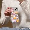Мультяшный трехмерный чехол для телефона Kt cat для Apple 17Promax милый Iphone16 бургер 14 блестящий Эпоксидный