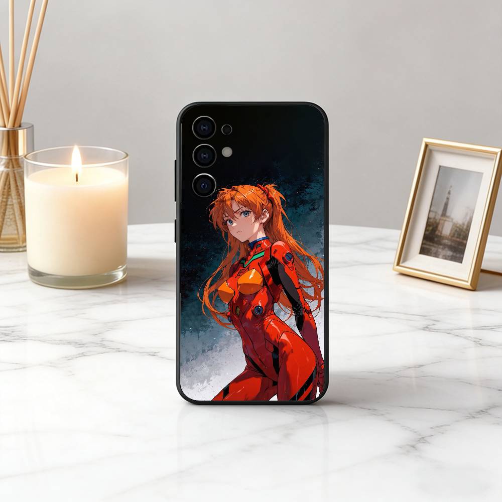Крутой чехол для телефона с аниме EVA E-Evangelions для Samsung S25, S24, S21, S22, S23, S30, Ultra, S20, Plus, Fe, Lite, Note, 10, Черный чехол