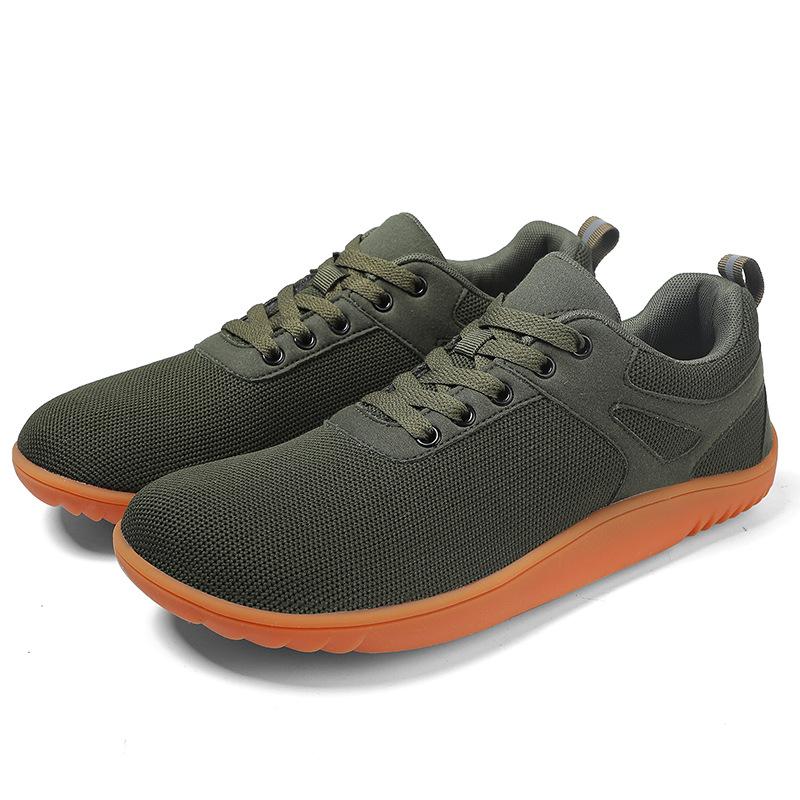 2024 New Wide-headed Running Sports Soft-soled Indoor Barefoot Shoes Men's and Women's Casual Shoes Flying Woven Breathable Mesh Shoes