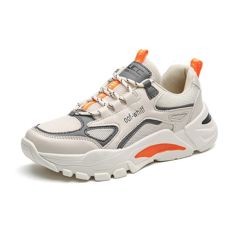 2025 New Spring Men's Shoes Trend Spring Breathable Net Shoes Sports Leisure Running Dad Trendy Shoes Versatile Ins