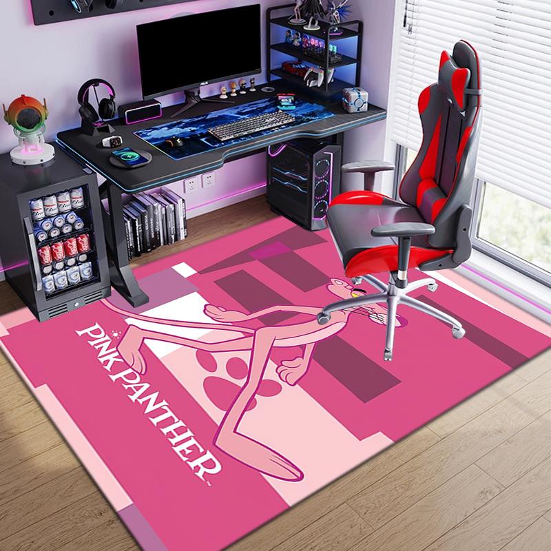Pink Panther Cartoon Graphic Print Carpet Printing Floor Mats Protective Pad Fashion Doormat