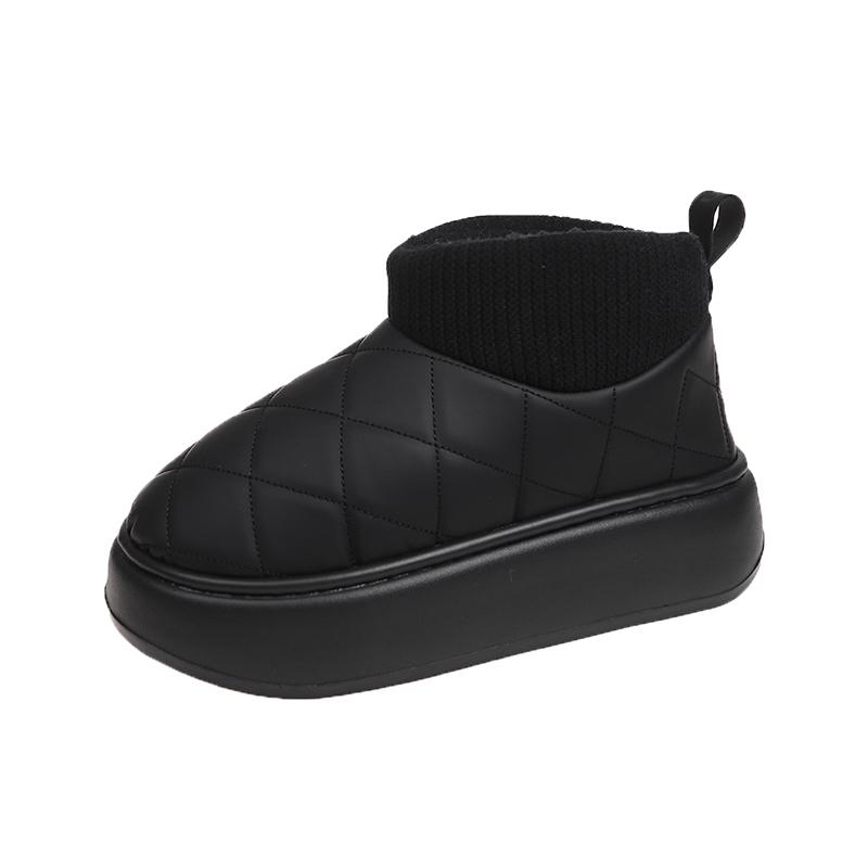 Fashion New Non-slip Winter Women's Ankle Boots Outdoors 2024 Hot Sale Ladies Boots Warm Short Plush Outdoors Round Head Women Shoes