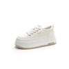 Platform White Shoes Women's Spring New Leather Casual Sports Board Shoes Single Shoes
