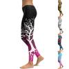Женские розовые эластичные леггинсы с принтами для йоги, фитнеса, бега в тренажерном зале, спортивные брюки для активного отдыха